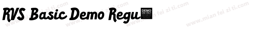 RVS Basic Demo Regu字体转换